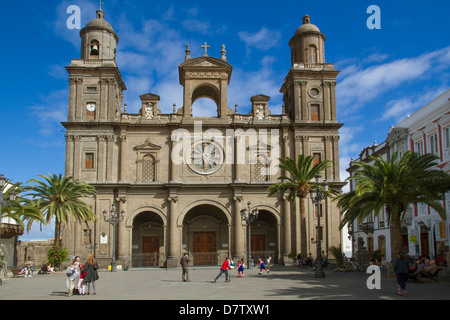 Cathedral and Plaza Santa Ana, Las Palmas, Canary Islands, Spain