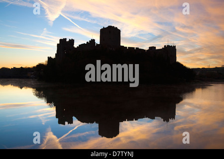 Pembroke Castle, Pemboke, Pembrokeshire, Wales, United Kingdom Stock Photo