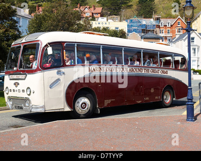 Great Orme tour bus in Llandudno North Wales UK Stock Photo