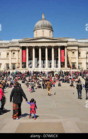 London, England, UK. Trafalgar Square, National Gallery. Stock Photo
