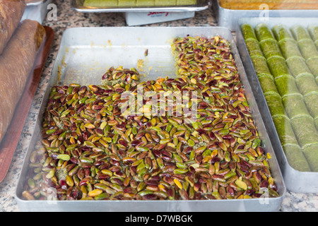 Turkish Sweets in Istanbul Stock Photo