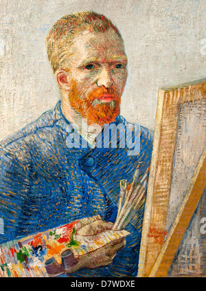 Self Portrait 1888 Vincent van Gogh 1853 - 1890  Dutch Netherlands Post Impressionism Stock Photo