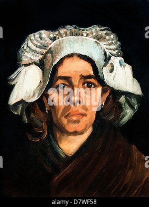 Peasant Woman, Portrait of Gordina de Groot. 1885 Vincent van Gogh 1853 - 1890  Dutch Netherlands Stock Photo