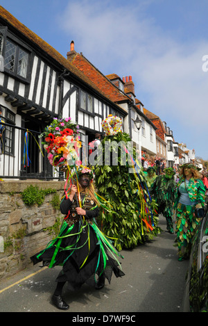 Hastings Jack-in-the-Green May Day Parade East Sussex England UK GB Stock Photo