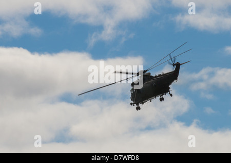 Royal Navy Mk4 Sea King Helicopter of 845 Naval Air Squadron Stock Photo