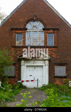 Abandoned derelict church hall, Brighton, UK Stock Photo