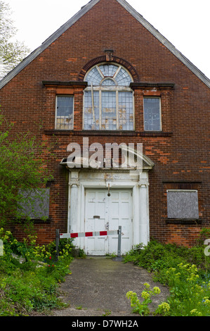 Abandoned derelict church hall, Brighton, UK Stock Photo