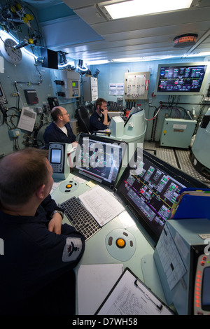 The Ships Control Center (SCC) on board the Royal Navy Type 45 ...