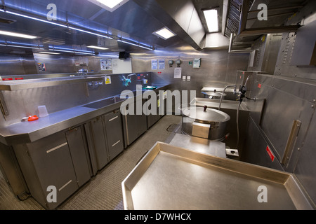 The main galley (kitchen) on board the Royal Navy Type 45 destroyer HMS ...