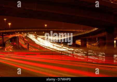 Motorway at Charing Cross in Glasgow, Scotland Stock Photo