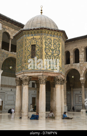 Syria-Damascus-marble decoration of The Umayyad Mosque, also known as ...