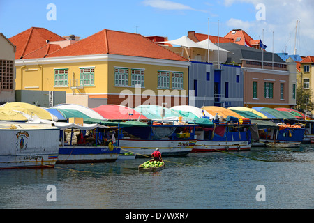 CPA Ancien Curaçao - Willemstad - Marché - Antilles Néerlandaises Noir Et Blanc