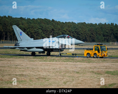 Eurofighter Typhoon EH FGR4 RAF No 6 Sqn Leuchars. Scotland.   SCO 9095 Stock Photo