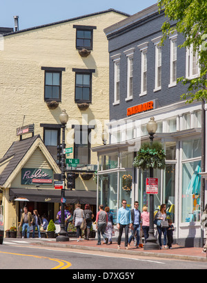 Wisconsin Avenue NW in Georgetown, Washington DC Stock Photo - Alamy