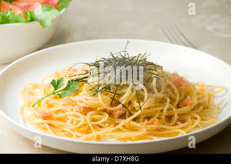 Cod roe pasta salad Stock Photo - Alamy