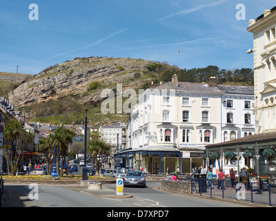 Mostyn Street in the city centre of Llandudno Wales UK Stock Photo