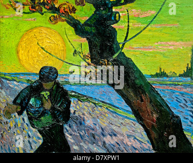 The sower 1888  Vincent van Gogh 1853 - 1890  Dutch Netherlands Post Impressionism Stock Photo