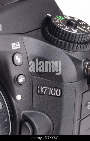 Nikon D7100 digital SLR - detail of flash control Stock Photo