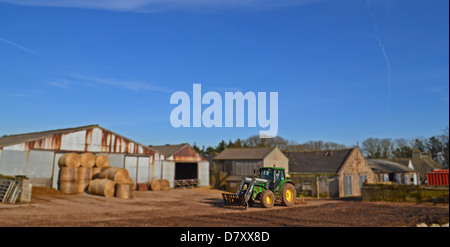 Farm, tractor. Stock Photo