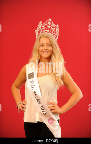 Miss Wales winner 2013 Gabrielle Shaw of Wrexham. Stock Photo