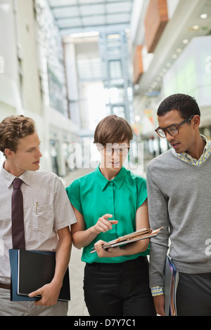 Business people talking in office Stock Photo