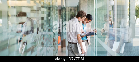 Business people talking in office Stock Photo