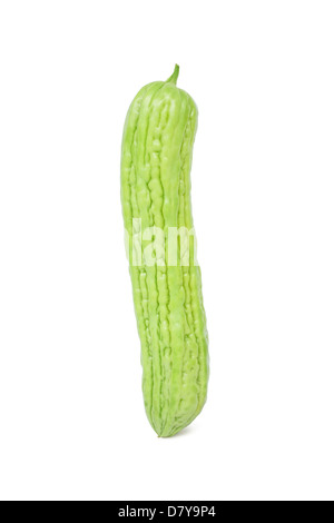 Bitter melon,bitter gourd on white background Stock Photo