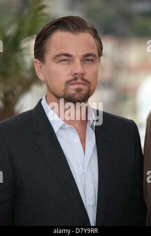 Cannes, France. May 15, 2013.  US actor Leonardo DiCaprio poses during the photocall for 'The Great Gatsby' at the 66th annual Cannes Film Festival in Cannes, France, 15 May 2013. The movie is presented out of competition at the festival which runs from 15 to 26 May. Photo: Hubert Boesl/DPA/Alamy Live News Stock Photo