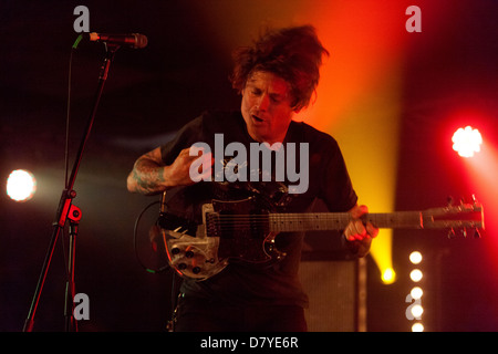 Thee Oh Sees performing at All Tomorrows Parties Festival, Pontins, Camber Sands, West Sussex, England, United Kingdom. Stock Photo