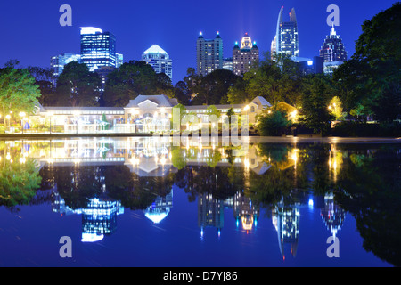 Mditown Atlanta, Georgia from Piedmont Park Stock Photo