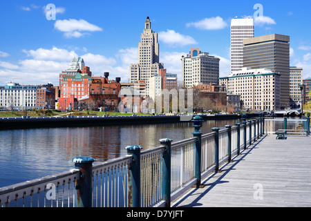 Providence, Rhode Island was one of the first cities established in the United States. Stock Photo