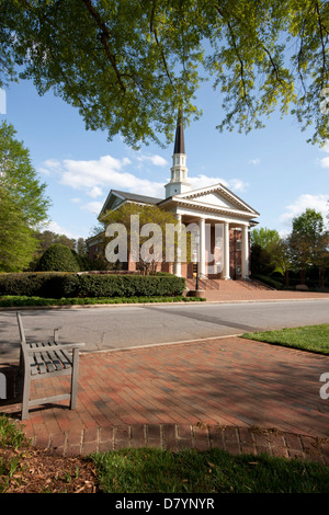 Daniel Memorial Chapel on Campus of Furman University in Greenville, SC, USA Stock Photo