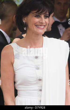 Cannes, France. 15th May 2013.  actress Ines de La Fressange  leaves the hotel martinez  during the 66th Annual Cannes Film Festival at the Theatre Lumiere on May 15, 2013 in Cannes, France. Credit: jonatha borzicchi editorial /Alamy Live News Stock Photo