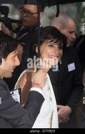 Cannes, France. 15th May 2013.  actress Ines de La Fressange  leaves the hotel martinez  during the 66th Annual Cannes Film Festival at the Theatre Lumiere on May 15, 2013 in Cannes, France. Credit: jonatha borzicchi editorial /Alamy Live News Stock Photo