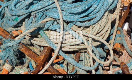 Rope and anchors tangled Stock Photo