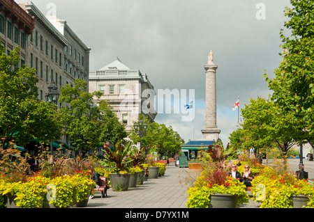 Place Jacques Cartier, Montreal, Quebec, Canada Stock Photo