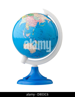 Terrestrial globe for learning about world map Stock Photo