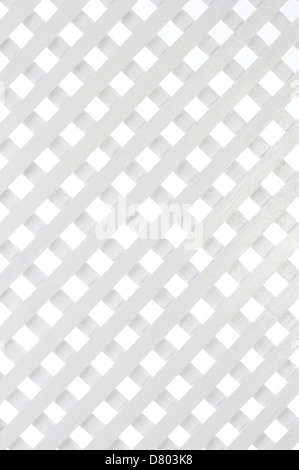 White wooden lattice for background Stock Photo