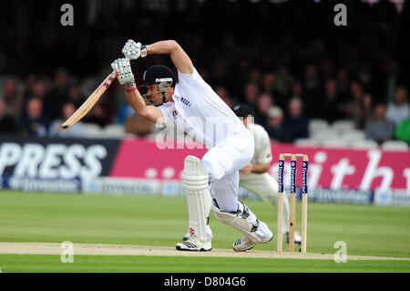 London, Uk. 16th May 2013. Nick Compton during the 1st Test between England and New Zealand from Lords Cricket Ground. Stock Photo