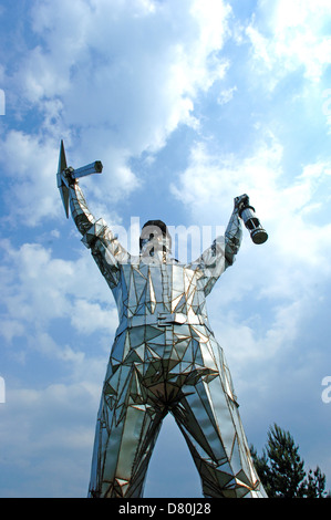 Brownhills Miner Statue by sculptor John McKenna, Walsall. Stock Photo