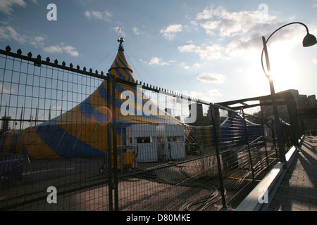 The Cirque du Soleil tent located in Montreal, Quebec. Stock Photo