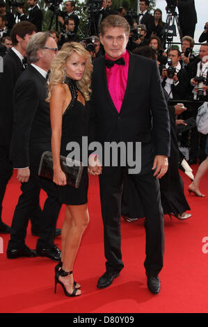 HAYLEY ROBERTS & DAVID HASSELHOFF JEUNE & JOLIE. PREMIERE. CANNES FILM FESTIVAL 2013 CANNES  FRANCE 16 May 2013 Stock Photo