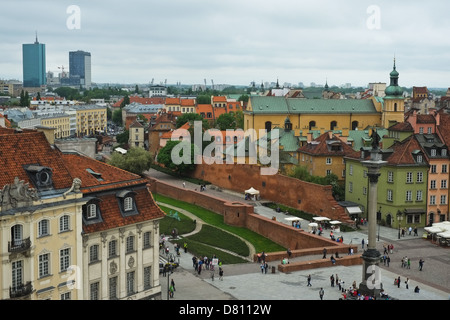 Warsaw, old town skyline - Poland Stock Photo