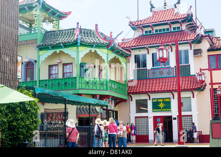 angeles los chinatown california chinese architecture usa alamy shopping
