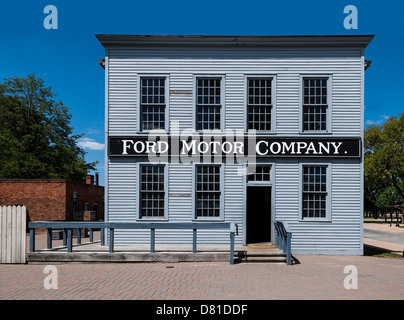 The original Ford Motor Company headquarters relocated to Greenfield Village in Dearborn Michigan Stock Photo