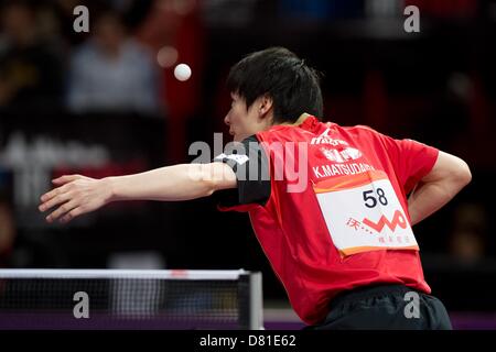 Kenta Matsudaira (JPN), MAY 16, 2013 - Table Tennis : World Table Tennis Champioship 2013 Men's Singles second round at Palais Omnisport de Paris Bercy in Paris, France (Photo by Enrico Calderoni/AFLO SPORT) Stock Photo