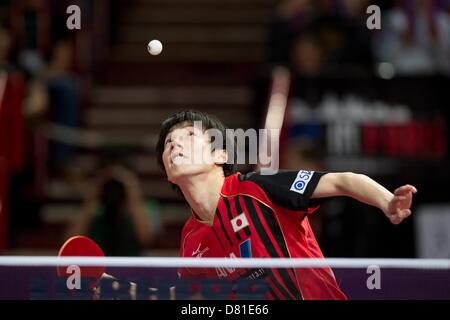 Kenta Matsudaira (JPN), MAY 16, 2013 - Table Tennis : World Table Tennis Champioship 2013 Men's Singles second round at Palais Omnisport de Paris Bercy in Paris, France (Photo by Enrico Calderoni/AFLO SPORT) Stock Photo