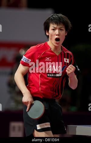 Kenta Matsudaira (JPN), MAY 16, 2013 - Table Tennis : World Table Tennis Champioship 2013 Men's Singles second round at Palais Omnisport de Paris Bercy in Paris, France (Photo by Enrico Calderoni/AFLO SPORT) Stock Photo