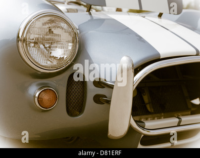 Classic sports car details Stock Photo