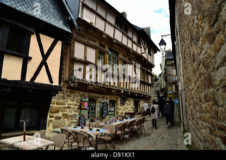 Half timbered house in St Goustan, harbour of Auray city (Morbihan, Brittany, France). Stock Photo